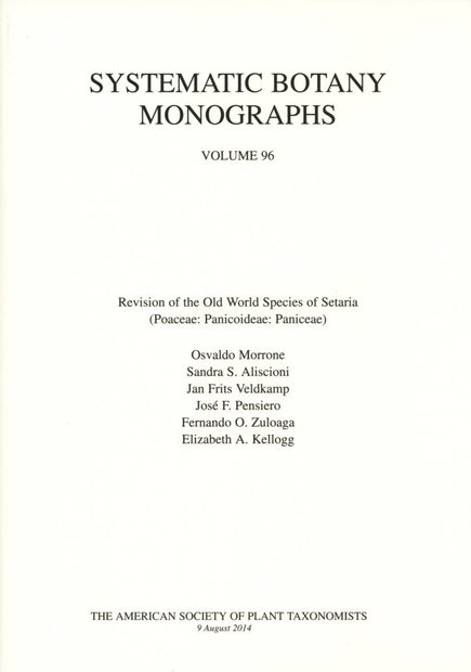 Revision of the Old World Species of Setaria (Poaceae: Panicoideae: Paniceae)