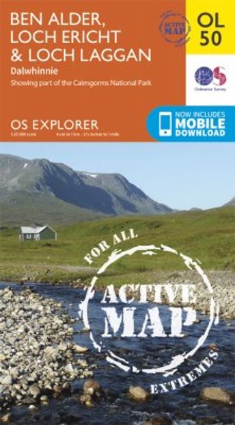 OS Explorer Map OL50: Ben Alder, Loch Ericht & Loch Laggan
