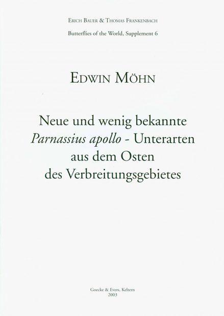 Butterflies of the World, Supplement 6 [German]