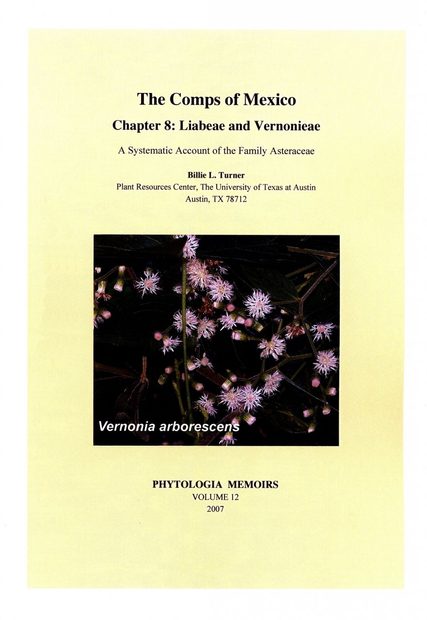 The Comps of Mexico: A Systematic Account of the Family Asteraceae, Chapter 8