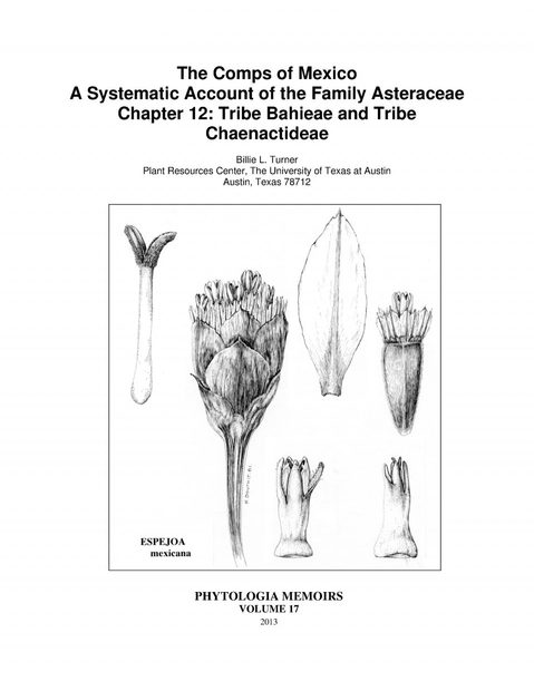 The Comps of Mexico: A Systematic Account of the Family Asteraceae, Chapter 12