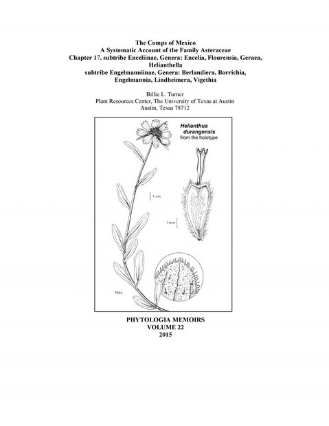 The Comps of Mexico: A Systematic Account of the Family Asteraceae, Chapter 17