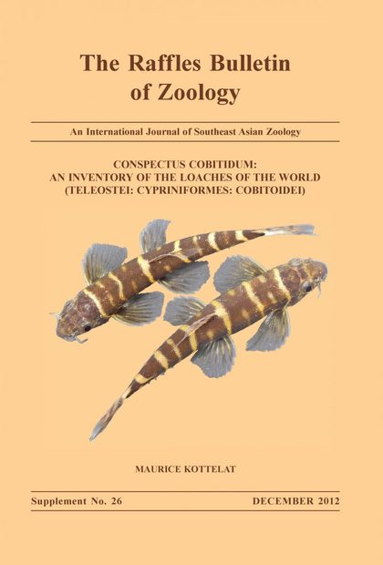 Conspectus Cobitidum: An Inventory of the Loaches of the World (Teleostei: Cypriniformes: Cobitoidei)