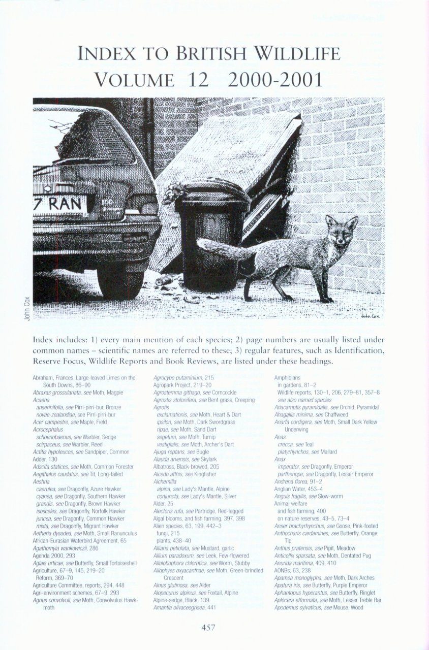 British Wildlife Index 12 | NHBS Academic & Professional Books