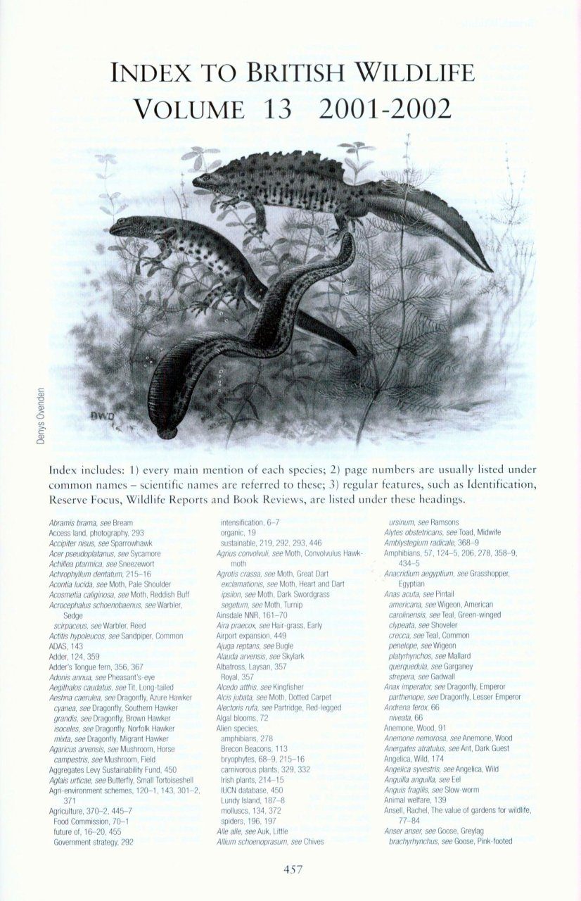 British Wildlife Index 13 | NHBS Academic & Professional Books