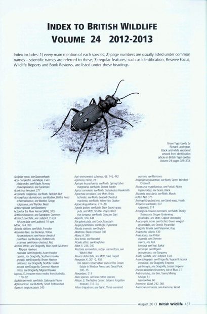 British Wildlife Index 24