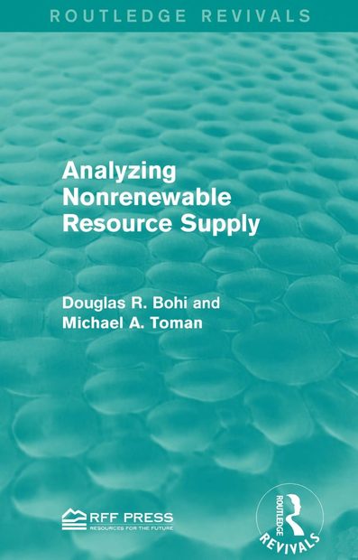 Analyzing Nonrenewable Resource Supply