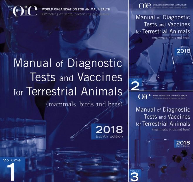 Manual of Diagnostic Tests and Vaccines for Terrestrial Animals (3-Volume Set)