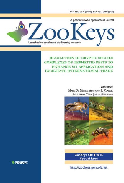 ZooKeys 540: Resolution of Cryptic Species Complexes of Tephritid Pests to Enhance SIT Application and Facilitate International Trade