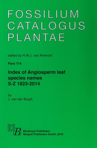 Fossilium Catalogus Plantae, Volume 114