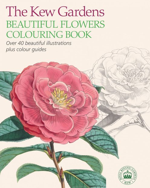 The Kew Gardens Beautiful Flowers Colouring Book