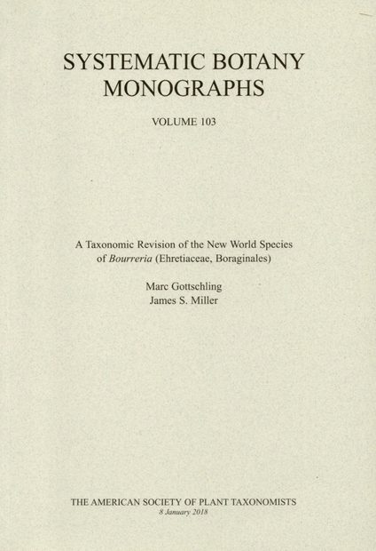 A Taxonomic Revision of the New World Species of Bourreria (Ehretiaceae, Boraginales)
