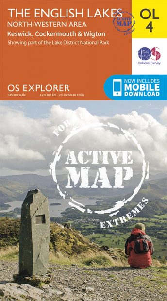 OS Explorer Map OL4: The English Lakes - North-Western Area: Keswick, Cockermouth & Wigton
