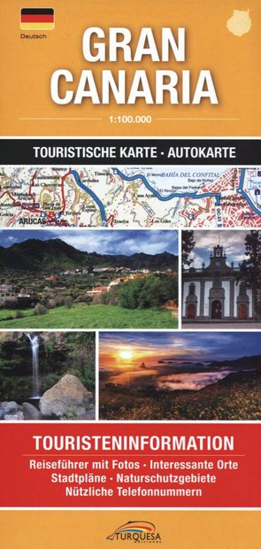 Gran Canaria: Touristische Karte - Autokarte