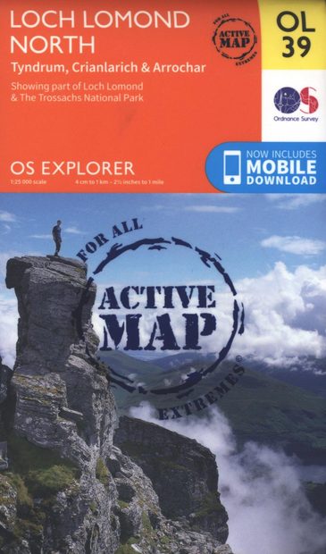 OS Explorer Map OL39: Loch Lomond North - Tyndrum, Crianlarich & Arrochar