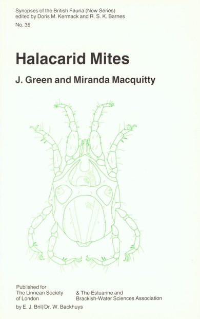 SBF Volume 36: Halacarid Mites (Arachnida: Acari)