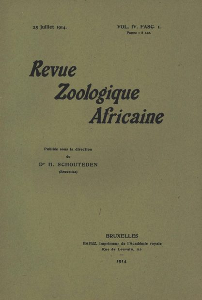 Revue de Zoologie et de Botanique Africaines, Volume 4 (2-Volume Set)