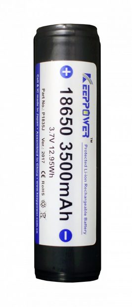 Rechargeable 18650 Li-ion Battery (3500mAh)