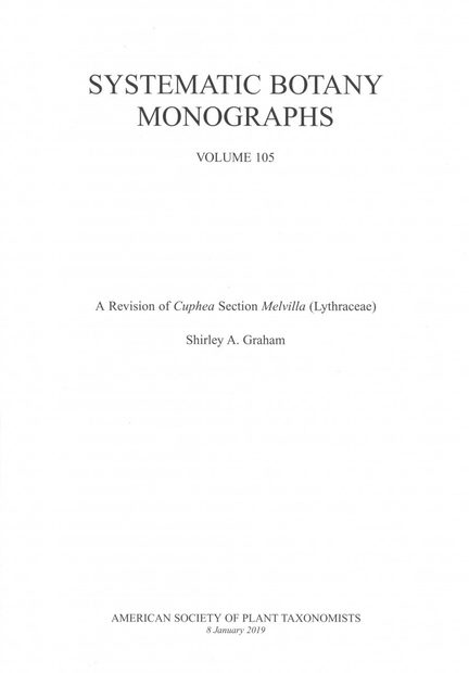 A Revision of Cuphea Section Melvilla (Lythraceae)