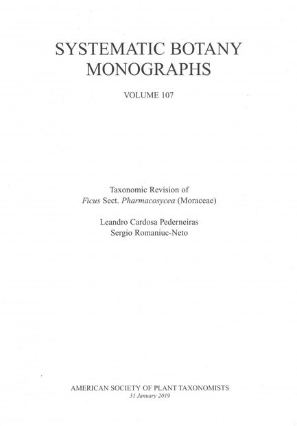 Taxonomic Revision of Ficus Sect. Pharmacosycea (Moraceae)