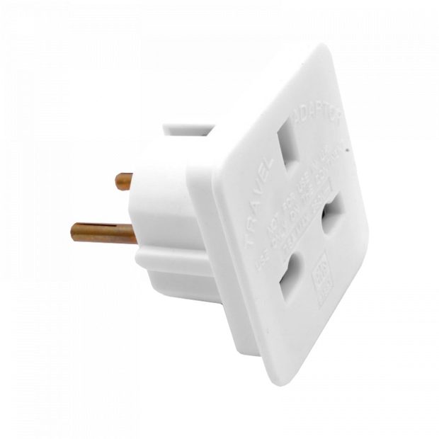 UK to European Mains Plug Adapter