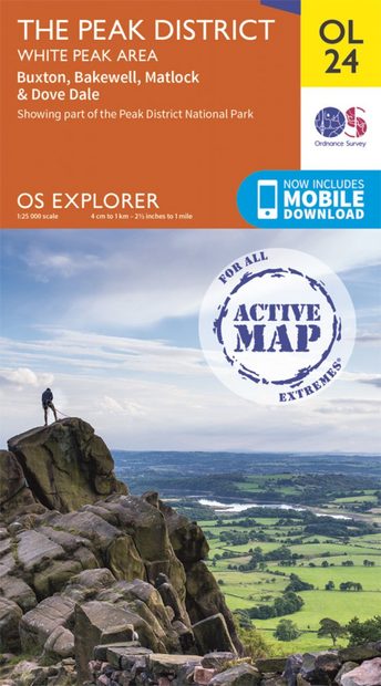 OS Explorer Map OL24: The Peak District - White Peak Area