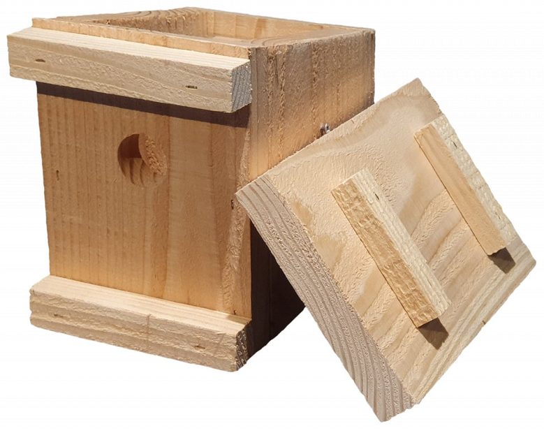 Standard Dormouse Nest Box with Perspex Inner Screen