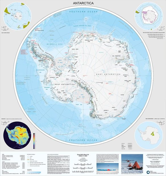 Antarctica and the Arctic (Map)