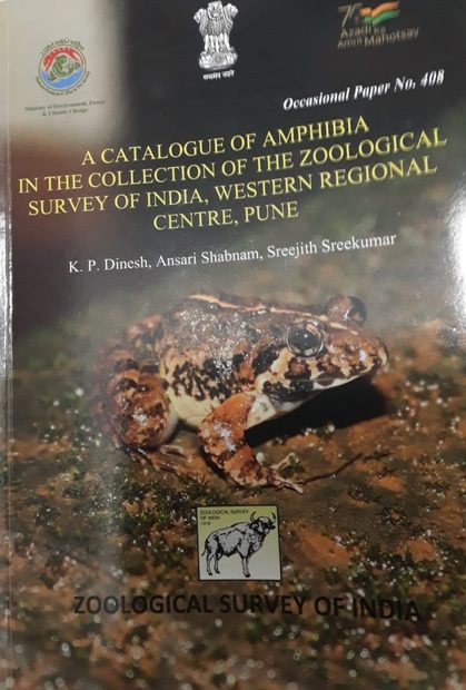 A Catalogue of Amphibia in the Collection of the Zoological Survey of ...