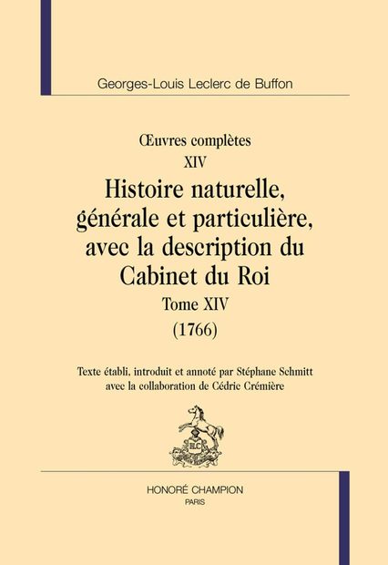 Buffon: Oeuvres Complètes, Volume 14