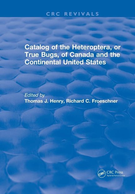 Catalog of the Heteroptera or True Bugs, of Canada and the Continental United States
