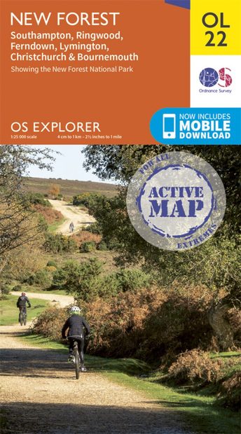 OS Explorer Map OL22: New Forest - Southampton, Ringwood, Ferndown, Lymington, Christchurch & Bournemouth