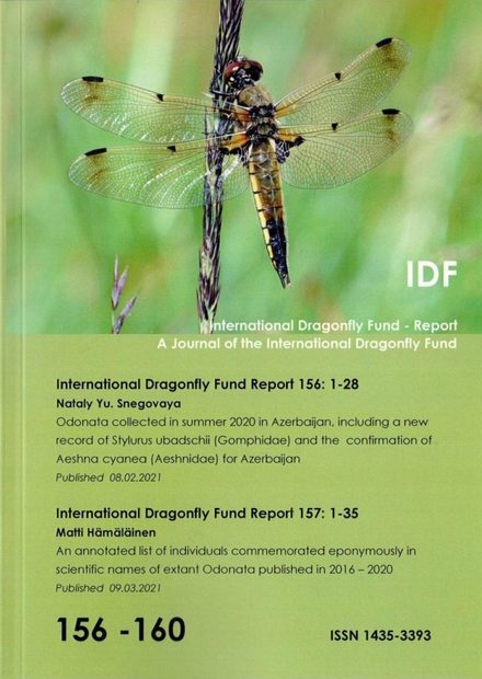 International Dragonfly Fund Report, Volume 156-160