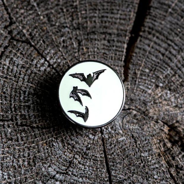  Bat Moon Enamel Pin
