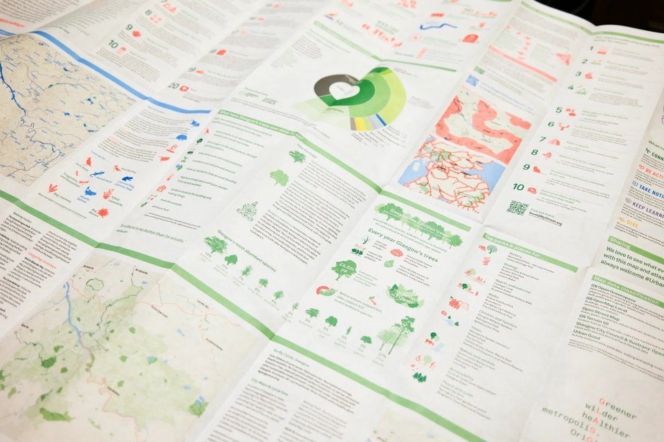Urban Guide Map Urban Nature Map Glasgow | NHBS Field Guides & Natural History