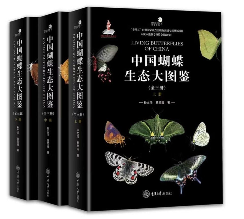 Living Butterflies of China (3 Volumes set) [Chinese] | NHBS