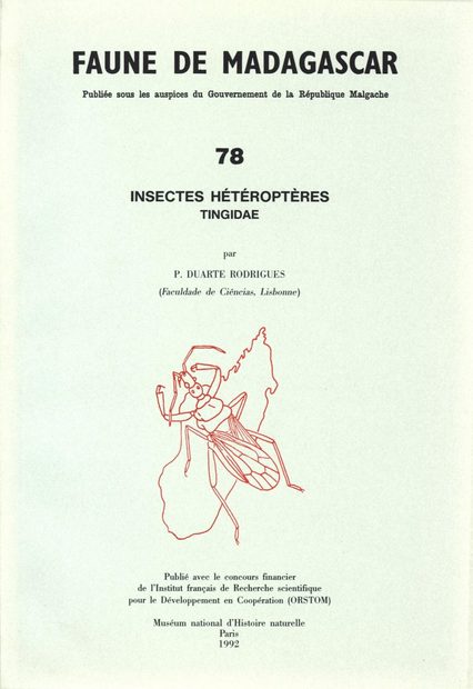 Faune de Madagascar: Fasc. 78 - Insectes: Hétéroptères, Tingidae