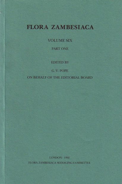 Flora Zambesiaca, Volume 6, Part 1: Compositae, Tribes Mutisieae, Cardueae, Vernonieae, Lactuceae, Arctotideae