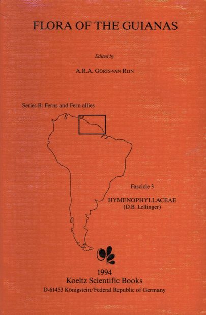 Flora of the Guianas, Series B: 3: Hymenophyllaceae