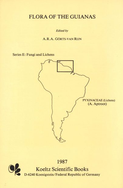 Flora of the Guianas, Series E: 1: Pyxinaceae (Lichens)