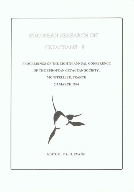European Research on Cetaceans, Volume 8