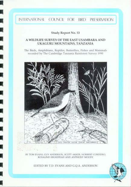 A Wildlife Survey of the East Usambara and Ukaguru Mountains, Tanzania