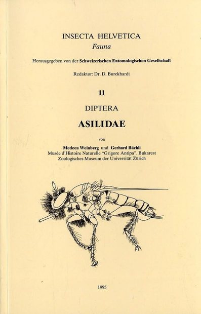 Insecta Helvetica, Fauna Band 11: Diptera, Asilidae [German] | NHBS ...