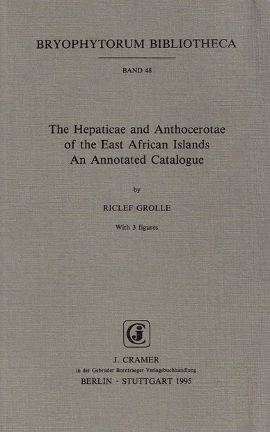 The Hepaticae and Anthrocerotae of the East African Islands