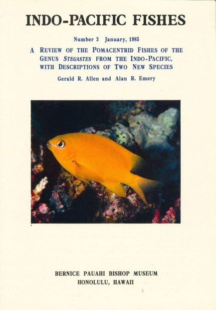 A Review of the Pomacentrid Fishes of the Genus Stegastes from the Indo-Pacific, with Descriptions of Two New Species