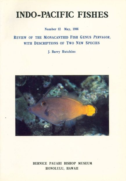 Review of the Monacanthid Fish Genus Pervagor, with Descriptions of Two New Species