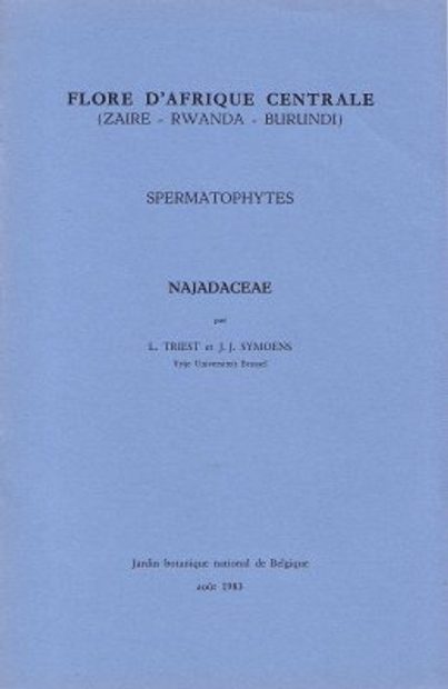 Flore d'Afrique Centrale: Spermatophytes, Najadaceae