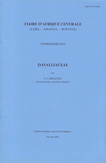 Flore d'Afrique Centrale: Ptéridophytes, Davalliaceae