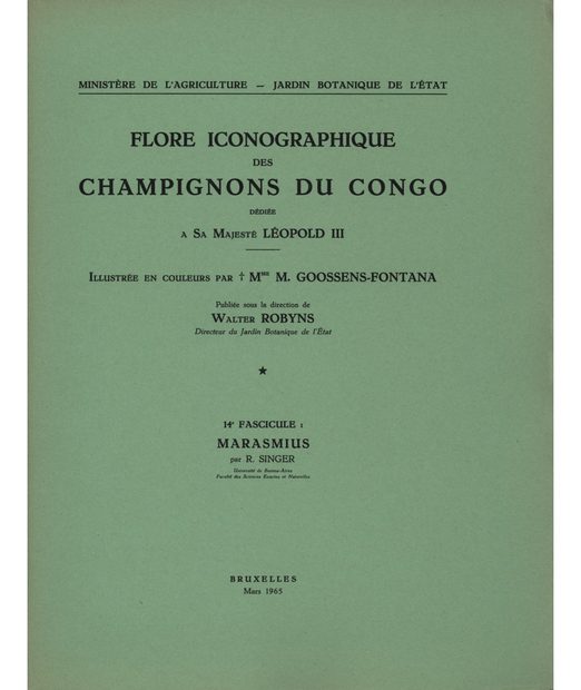 Flore Iconographique des Champignons du Congo, Fasc. 14: Marasmius