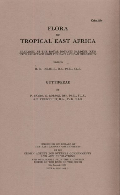 Flora of Tropical East Africa: Guttiferae